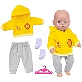 Varkage Puppenkleidung 36-43 cm, Kleidung Outfits für Baby Puppen, 1...