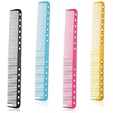 4 Stücke Haarschneidekamm, Carbon Kamm Friseur Antistatisch Friseur Kamm...