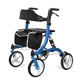 Winlove Rollator Walker für Senioren, zusammenklappbarer Rollator mit Sitz...