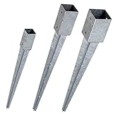 e-Dübel Technik Einschlag-Bodenhülse für Rund- oder Vierkantholzpfosten...