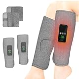 QHENS Beinmassagegerät Kabellos, 2 Stück Wadenmassagegerät mit...