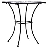 Wenjingqi 46706 Mosaiktisch, Keramik, Blau, 60 cm, Blau