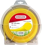 Oregon Runder Mähfaden 3,5 mm, Gelb, Für hohes Gras, Unkraut, Rasen und...