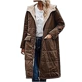 Wyongtao Daunenjacke Damen Winter Daunenjacke mit Sherpa Gefütterte...