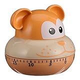 Cabilock 1 Stück Küchentimer mit Tiermotiv Mechanischer Countdown Timer...