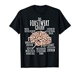 Lustiges Forstwirt Gehirn | Geschenk für Förster, Waldhüter T-Shirt