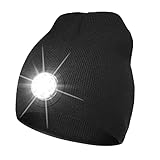 COTOP LED Mütze Herren, Unisex USB Wintermütze mit Licht, Geschenk...