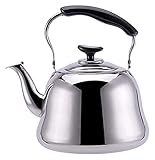 ZATTYDV Klassischer Wasserkocher, Herdplatte, Pfeifkessel, ergonomischer,...