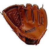 BEST SPORTING Baseballhandschuh braun-Natur aus Kunstleder, Größe Senior...