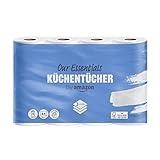 by Amazon Küchenrolle, 3-lagig, 4 Rollen (4 Rollen, 1-er Pack), 64...