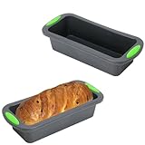 Shwdsy 2 Stück Brotformen zum Backen, Silikon Brotbackform, Rechteckig...