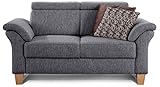 Cavadore 2-Sitzer Sofa Ammerland / Couch mit Federkern im Landhausstil /...