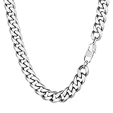 PROSTEEL Herren Kette Collier Edelstahl 46cm/18 in. Panzerkette Halskette...