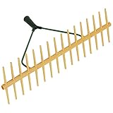 Kerbl Kunststoff-Rechen (doppelseitig, aus Polypropylen, 16 Zinken,...