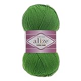 100g Strickgarn Alize Cotton Gold Uni Klassikgarn Häkelgarn Strick-Wolle...