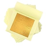 KEWUZY 24 Karat Echte Blattgold, 10 Blatt Echte Blattgold Essbar Flocken...