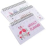 HOMSFOU 3 Stück Studentenkalender Notizbuch Tragbarer Wochenplaner mit...