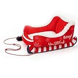 Pssopp Hundeschlittenbett, Weihnachtsschlittenform, Hunde- und Katzenbett,...