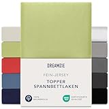 Dreamzie Premium Topper Spannbettlaken 140x200 cm - 160x200 cm - extra...