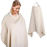 Cozary Stilltuch für Unterwegs, Stillschürze, 76 x 110 cm, Weicher und...