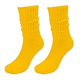 Flauschige Socken für Frauen warme Wolle Baumwolle Socken dick stricken...