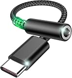 USB-C Kopfhöreradapter Mit DAC - Kompatibel Mit iPhone 16 Pro Max/16...