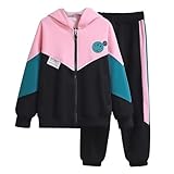 linboo Kinder Jogginganzug Mädchen Sportkleidung Set Sweatjacke und...