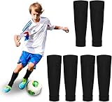 2 Paar Kinder Fußball Stutzen, Fußball Schienbeinschoner Socken,...