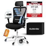 CLOUVOU CleverSeat Bürostuhl Ergonomisch | Schreibtischstuhl [4D...