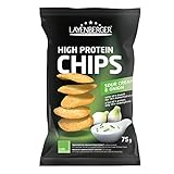 Layenberger High Protein Chips Sour Cream & Onion, satte 43,8 % Eiweiß und...