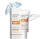 HOUSN Sonnencreme Gesicht LSF 90+, Feuchtigkeitsspendend & Mattierend...