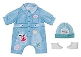 Zapf Creation 832592 BABY born Deluxe Jeans Overall 43cm - Puppenkleidung...