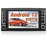 AWESAFE Autoradio für VW Touareg Transporter T5 Multivan, Android 12...