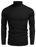 COOFANDY Herren Rollkragenpullover Feinstrick Rollkragenpulli Slim fit...