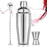Cocktail Shaker Set 750ml Cocktailshaker Martini Shaker mit eingebautem...