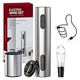 CIRCLE JOY 4-in-1 Elektrischer Korkenzieher, Wiederaufladbarer Edelstahl...
