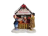 Weihnachtliche Miniatur-Figuren Winterwelt-Szene aus Poly – Marktstand...