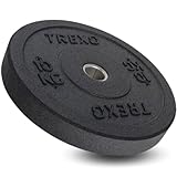 TREXO Olympic Bumper 10 KG Hantelscheibe Gummiertes Material für...