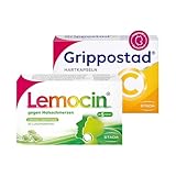 Bundle aus Lemocin gegen Halsschmerzen x 20 Lutschtabletten + Grippostad C...