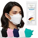 TubeRoo FFP2 Maske weiß Fischform, 20 Stück Masken aus Deutschland, Made...