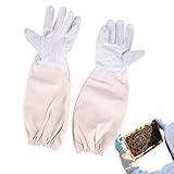 Molyorch 1 Paar Imker Handschuhe aus Ziegenleder, Imker Schutzhandschuhe...