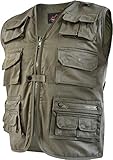 normani Outdoor Weste Safari mit vielen praktischen Taschen Farbe Olive...