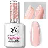 Born Pretty Builder Nail Gel - 8 in 1 Rose Nude Quick Builder Gel für...