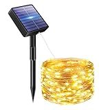 bitjam Solar Lichterkette Aussen, 5M 50 LED Lichterketten Solar Draußen 8...