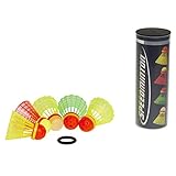 Speedminton Unisex Bälle 5er Pack Speeder Mix Tube Speedminton C, gelb/...