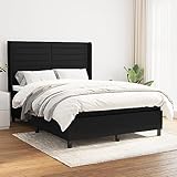 Juroupi Boxspringbett mit Matratze Schwarz 140x190 cm Bett Boxspringbett...