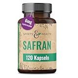 120 Safran Kapseln Hochdosiert – 30mg Extrakt und 6mg Lepticrosalide pro...