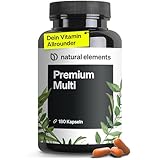 natural elements Premium Multivitamin – 180 hochdosierte Komplex-Kapseln...