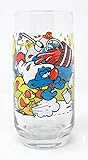 1983 Hardees Clumsy Smurf Sammelglas, 340 ml