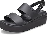 Crocs Herren Brooklyn Low Wedge Sandalen, Black/Black, 39/40 EU